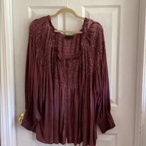 POL L button down top